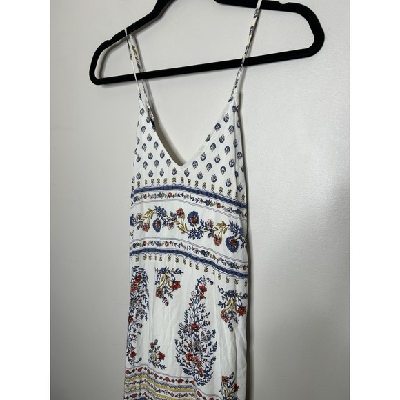Old Navy Women's White Boho Floral Long Sleeveless Maxi Dress Size Small - Picture 2 of 6